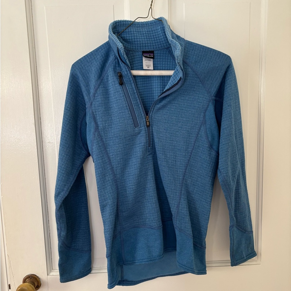 Blue Quarter-Zip Pullover